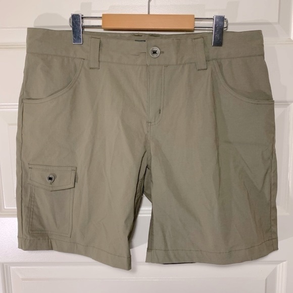 CHLOROPHYLLE Rally Women's Sz 14 Hiking Cargo Shorts Brown Tan pockets 14 - Picture 4 of 12